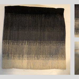 Loloi Large Wool Pillow Sham Gray Ombre 22" x 22"